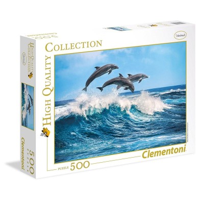 Puzzle hqc 500p  - dolphins  Clementoni    206202